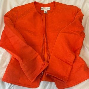 VERY RARE Christian Dior Women’s Orange Blazer Jacket